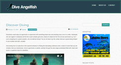 Desktop Screenshot of dive-angelfish.com