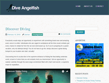 Tablet Screenshot of dive-angelfish.com